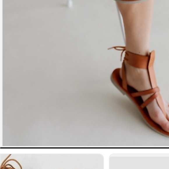 Free People Vacation Day Leather Sandals size 9, 40 Eu - Picture 3 of 6